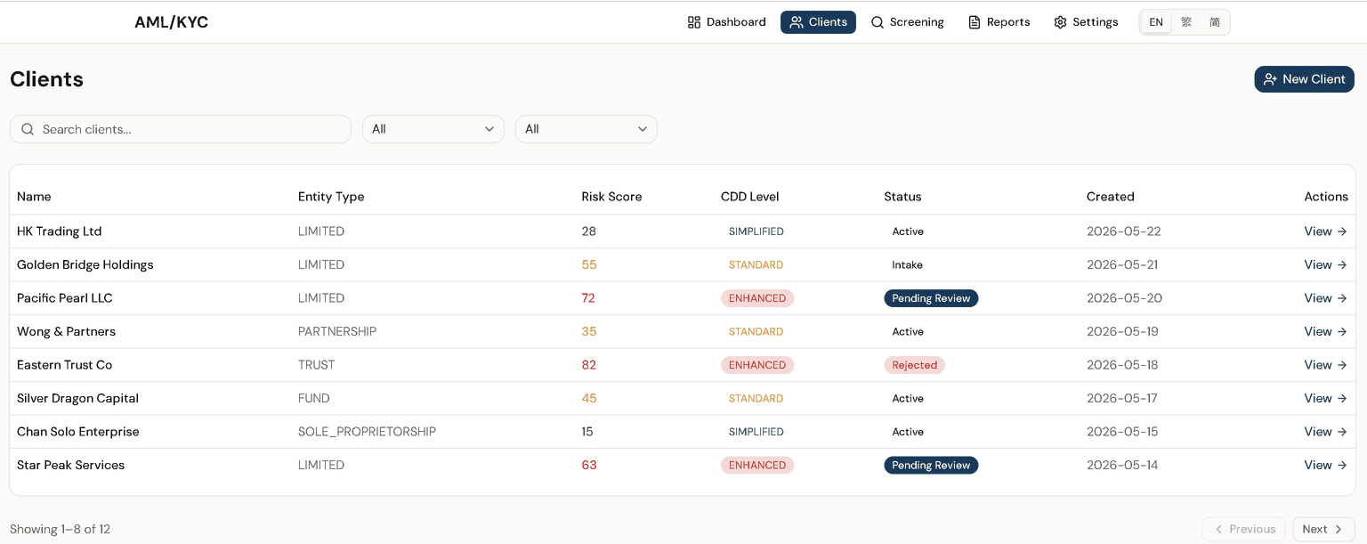AML — Screenshot 2