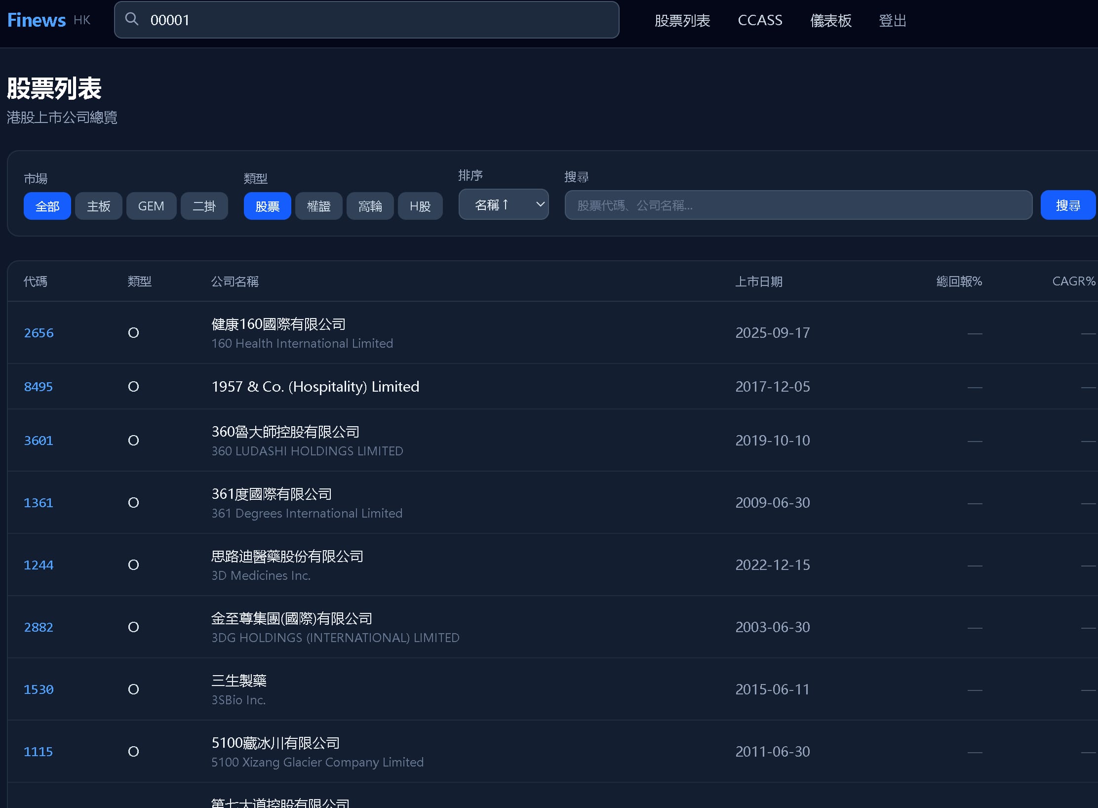 Finews — Screenshot 2
