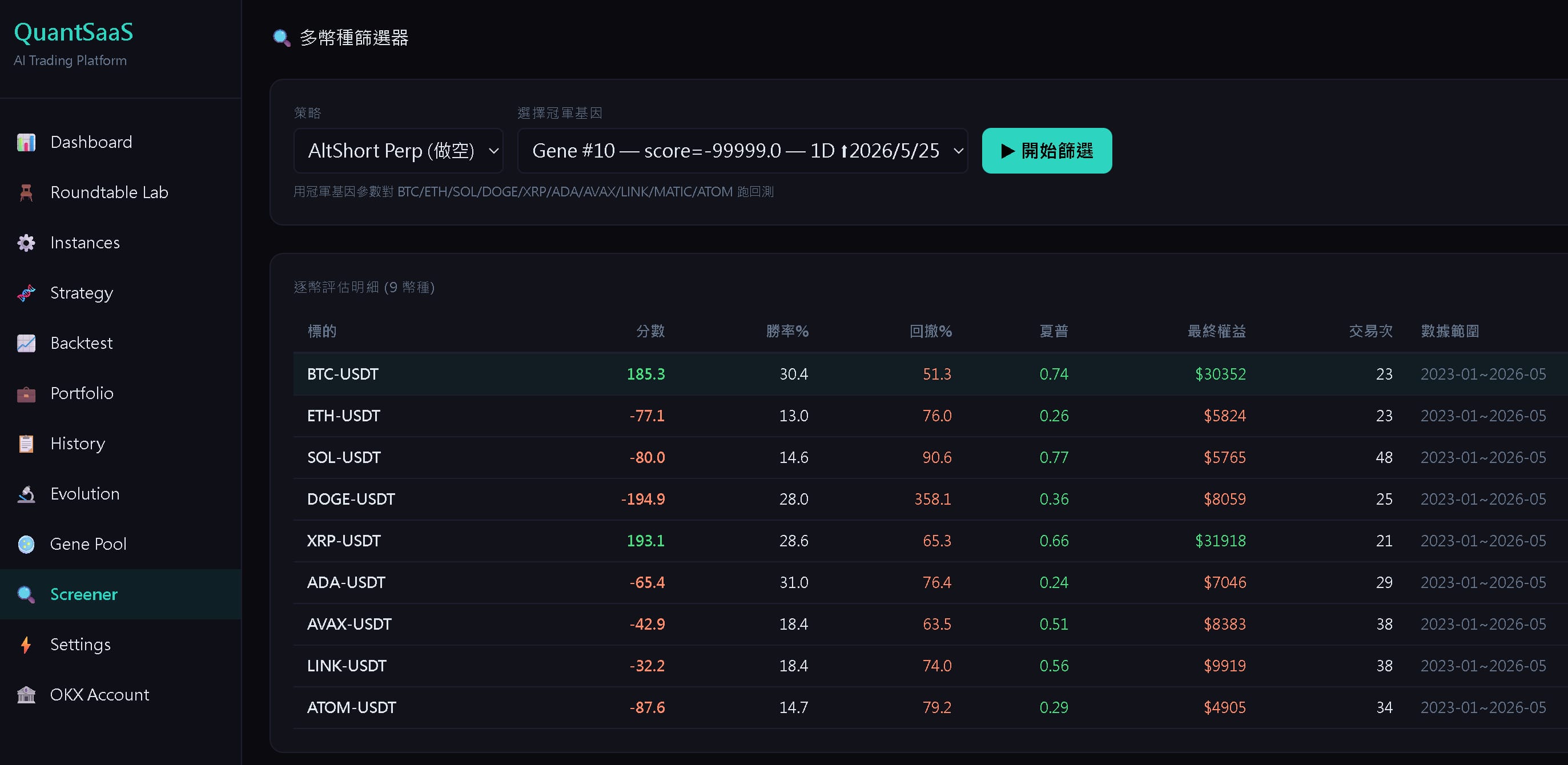 QuantSaaS — Screenshot 3
